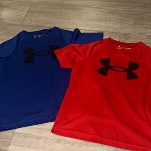 Under Armour Kids' Red and Blue Short Sleeve Tees